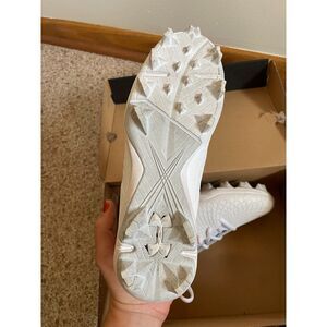 White molded cleats